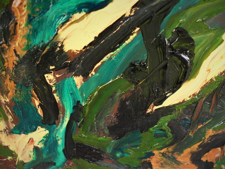 Original Abstract Expressionism Abstract Painting by Lorenzo Campetella