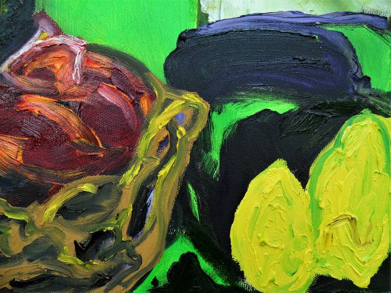 Original Abstract Expressionism Still Life Painting by Lorenzo Campetella