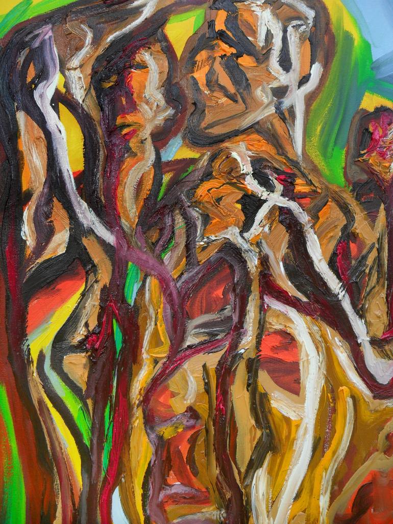 Original Expressionism Nude Painting by Lorenzo Campetella