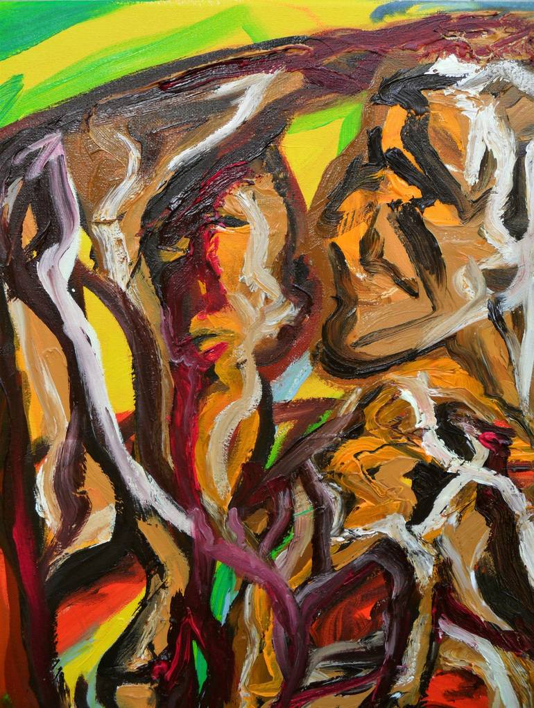 Original Expressionism Nude Painting by Lorenzo Campetella