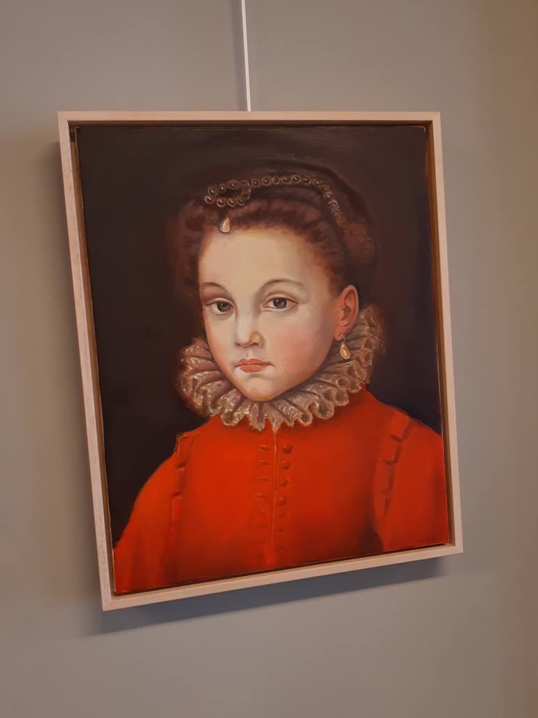 Original Figurative Children Painting by Jeanette Van Dun