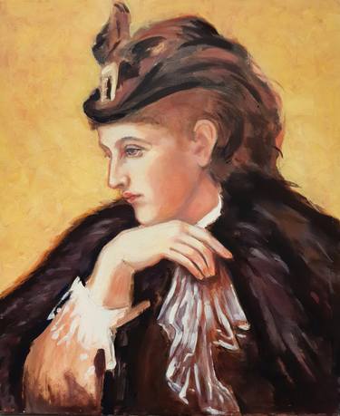 Original Classicism Women Paintings by Jeanette van Dun