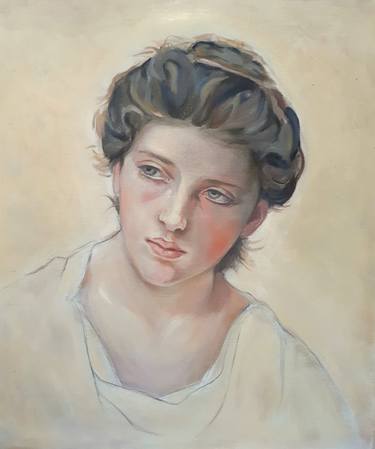 Original Classicism Women Paintings by Jeanette van Dun
