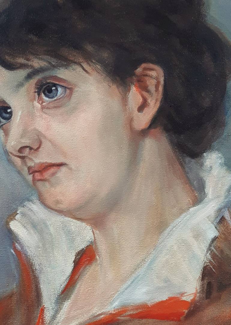 Original Portraiture Women Painting by Jeanette van Dun