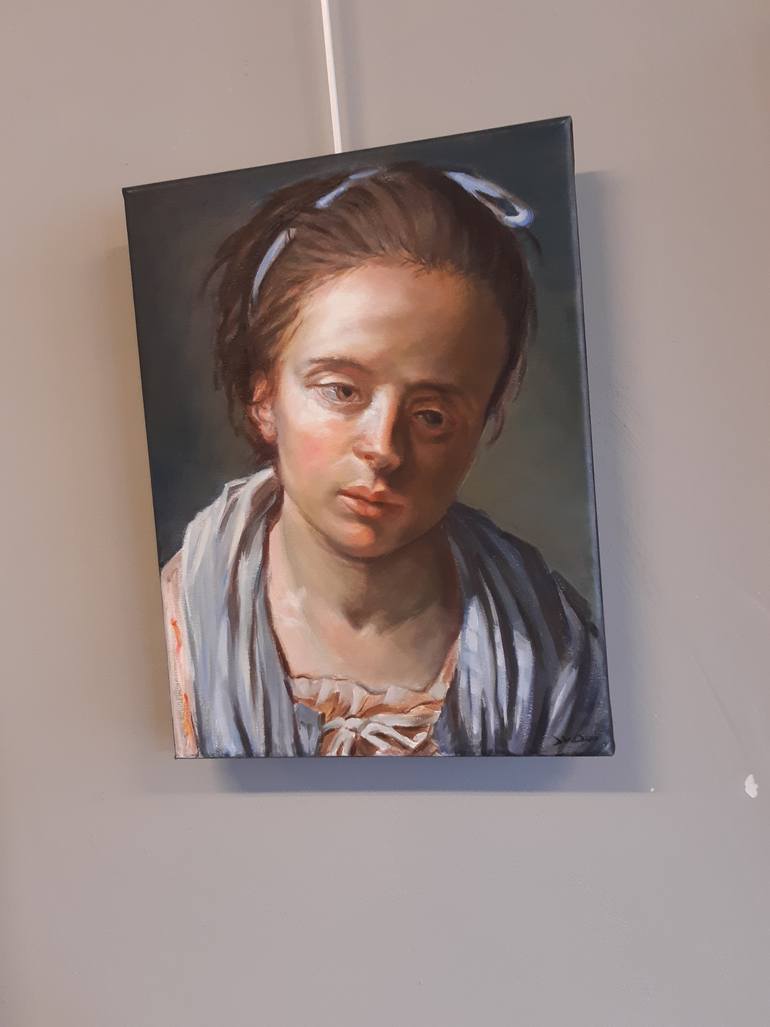 Original Figurative Children Painting by Jeanette Van Dun
