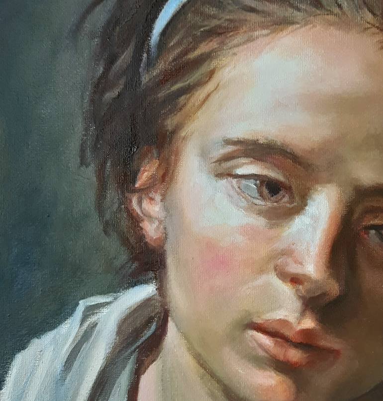Original Figurative Children Painting by Jeanette Van Dun