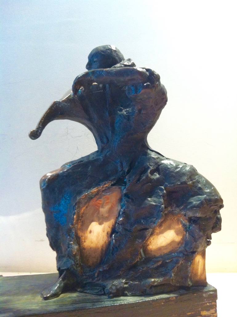 Original Figurative Music Sculpture by Betty Wachsstock Schonfeld