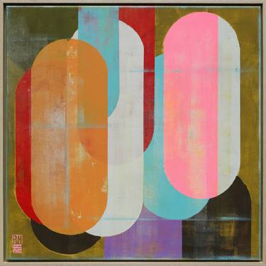 Saatchi Art Artist Ronald Hunter; Paintings, “Traffic Full Color in Green 70x70” #art