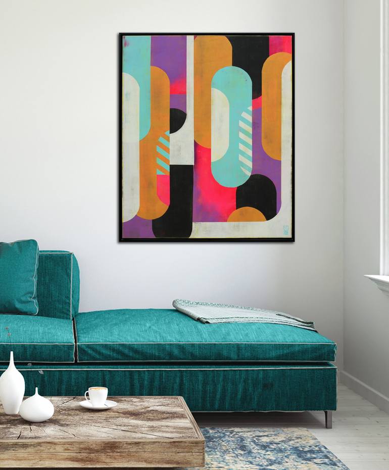 Original Abstract Painting by Ronald Hunter