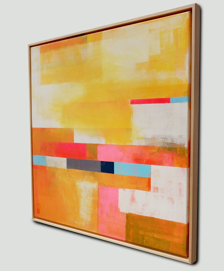 Original Geometric Abstract Painting by Ronald Hunter