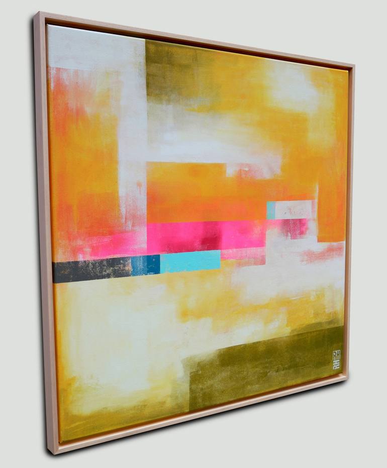 Original Geometric Abstract Painting by Ronald Hunter