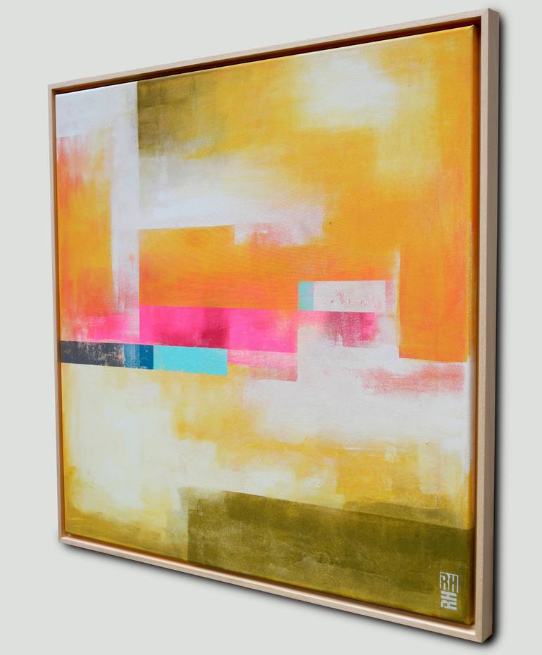 Original Geometric Abstract Painting by Ronald Hunter