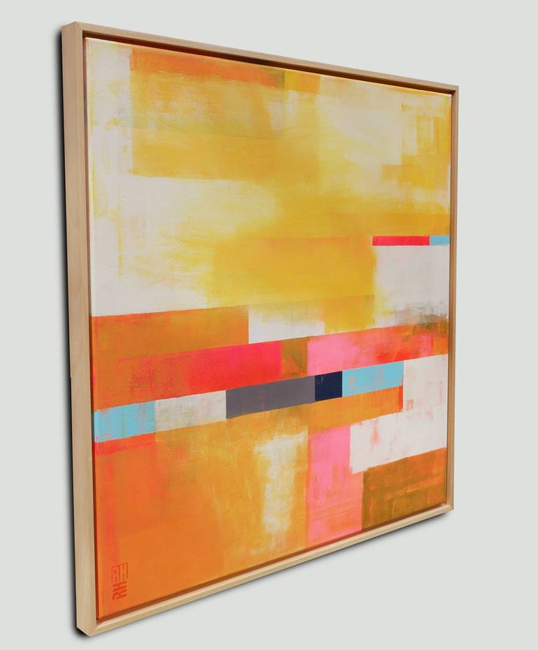 Original Geometric Abstract Painting by Ronald Hunter