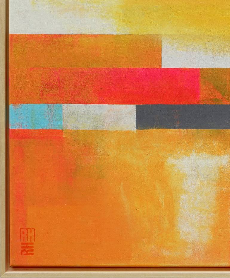 Original Geometric Abstract Painting by Ronald Hunter