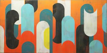 Original Geometric Abstract Paintings by Ronald Hunter