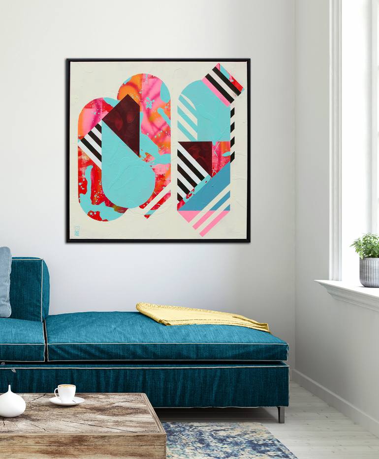 Original Abstract Expressionism Abstract Painting by Ronald Hunter