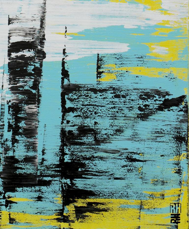 Original Modern Abstract Painting by Ronald Hunter