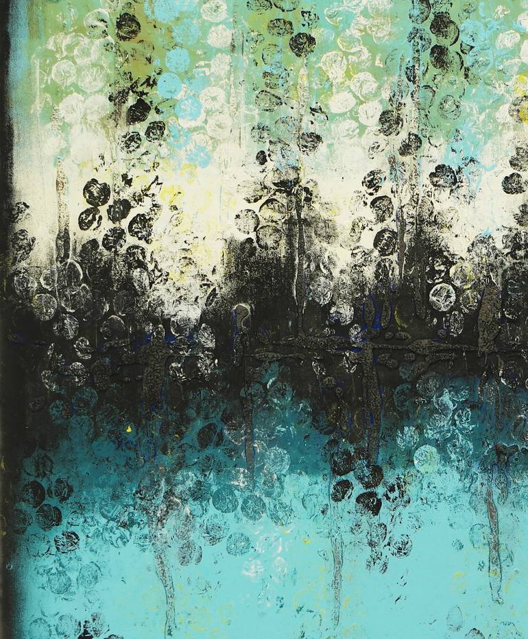 Original Abstract Expressionism Abstract Painting by Ronald Hunter