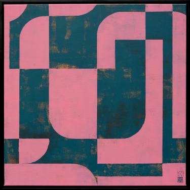 Original Geometric Abstract Paintings by Ronald Hunter