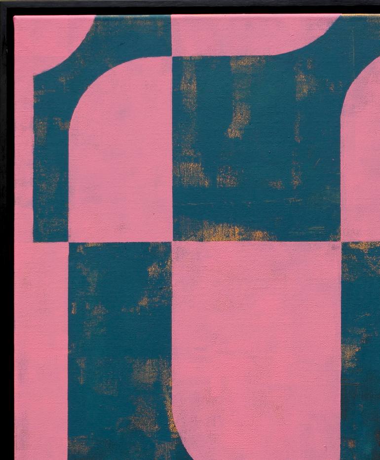 Original Geometric Abstract Painting by Ronald Hunter