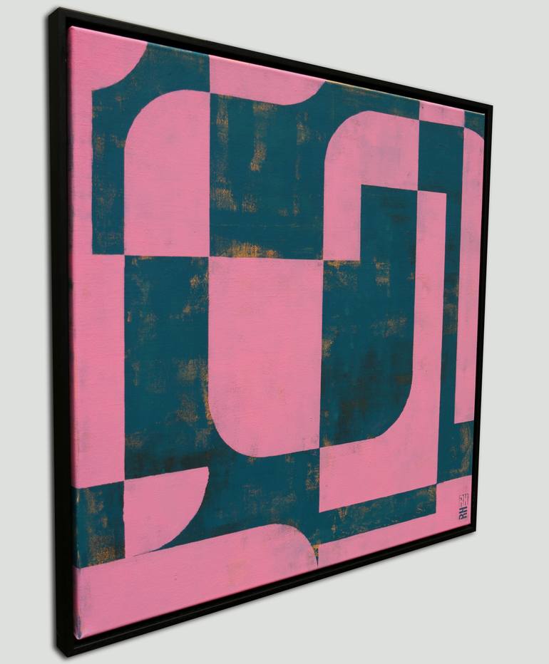 Original Geometric Abstract Painting by Ronald Hunter