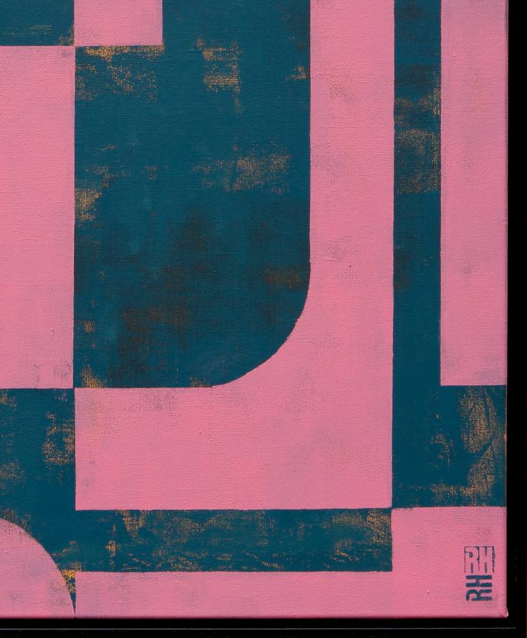 Original Geometric Abstract Painting by Ronald Hunter