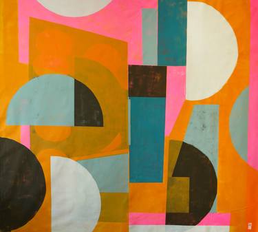 Original Abstract Expressionism Abstract Painting by Ronald Hunter