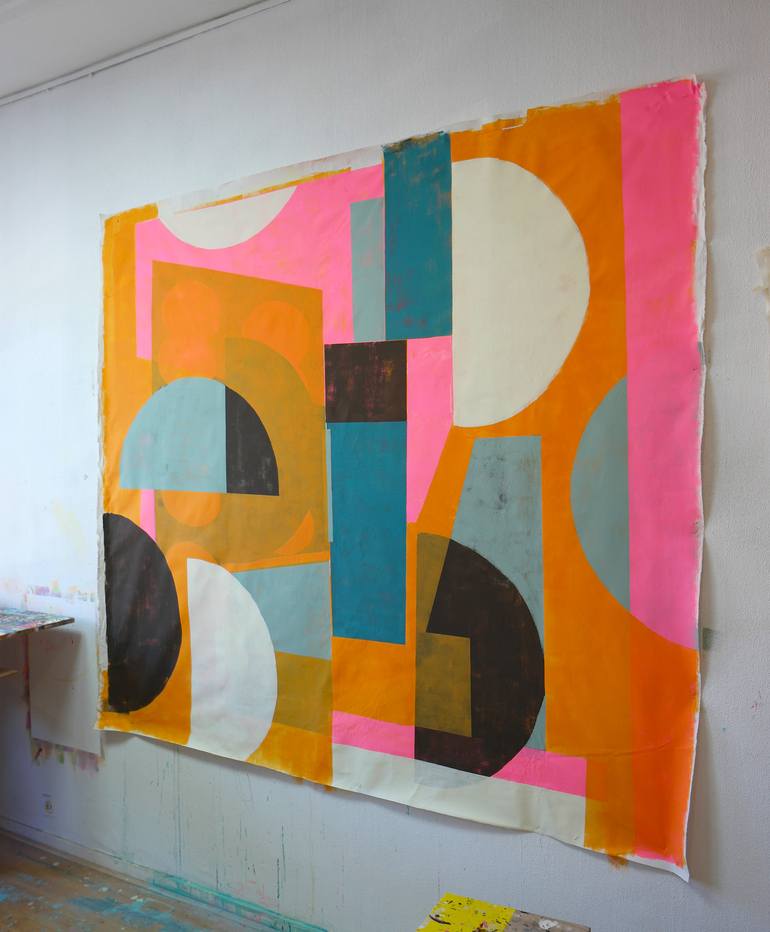 Original Abstract Expressionism Abstract Painting by Ronald Hunter