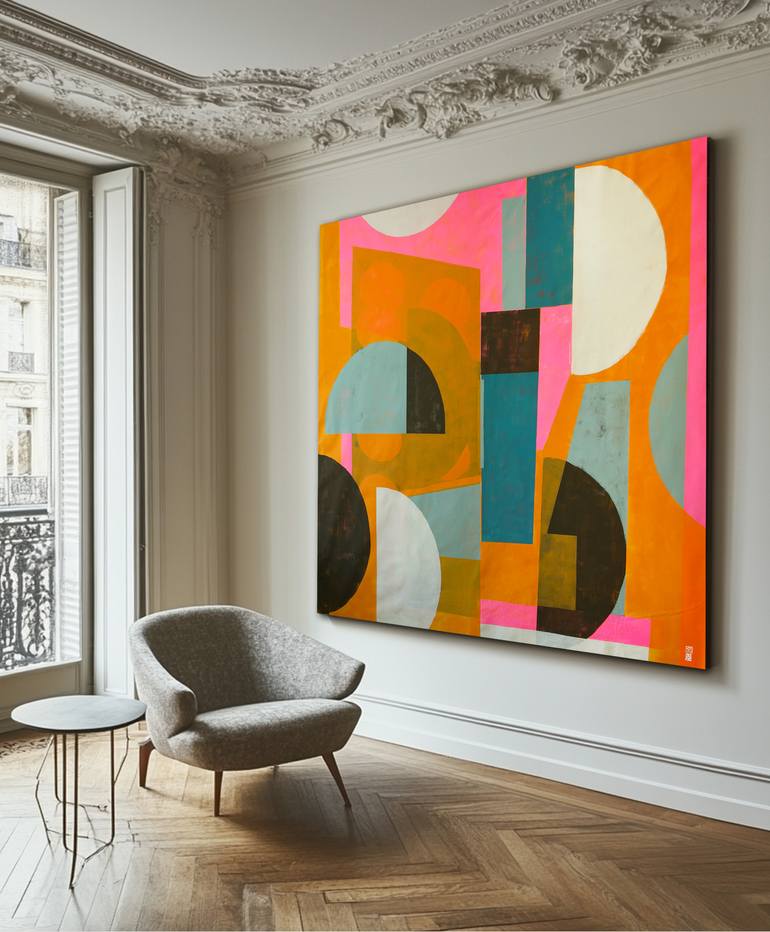 Original Abstract Expressionism Abstract Painting by Ronald Hunter