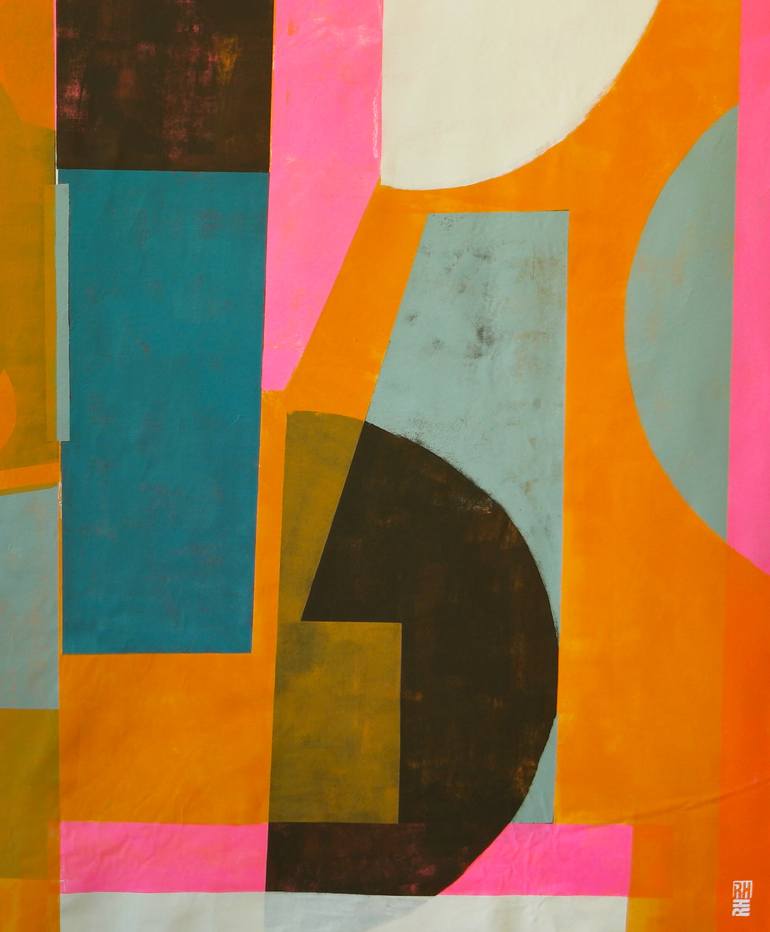 Original Abstract Expressionism Abstract Painting by Ronald Hunter