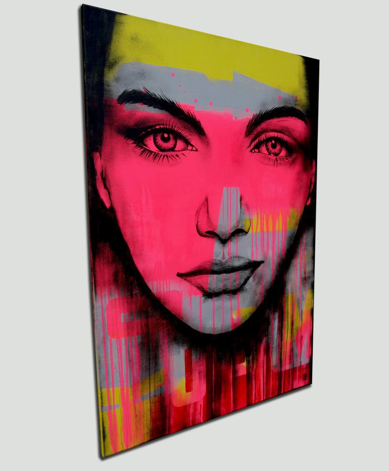 Original Pop Art Abstract Painting by Ronald Hunter