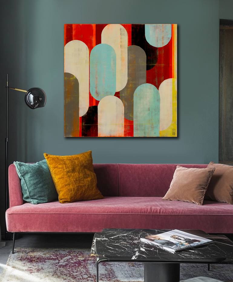 Original Abstract Expressionism Abstract Painting by Ronald Hunter