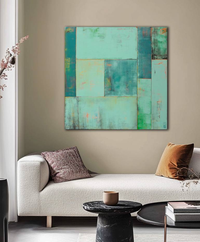 Original Abstract Expressionism Abstract Painting by Ronald Hunter