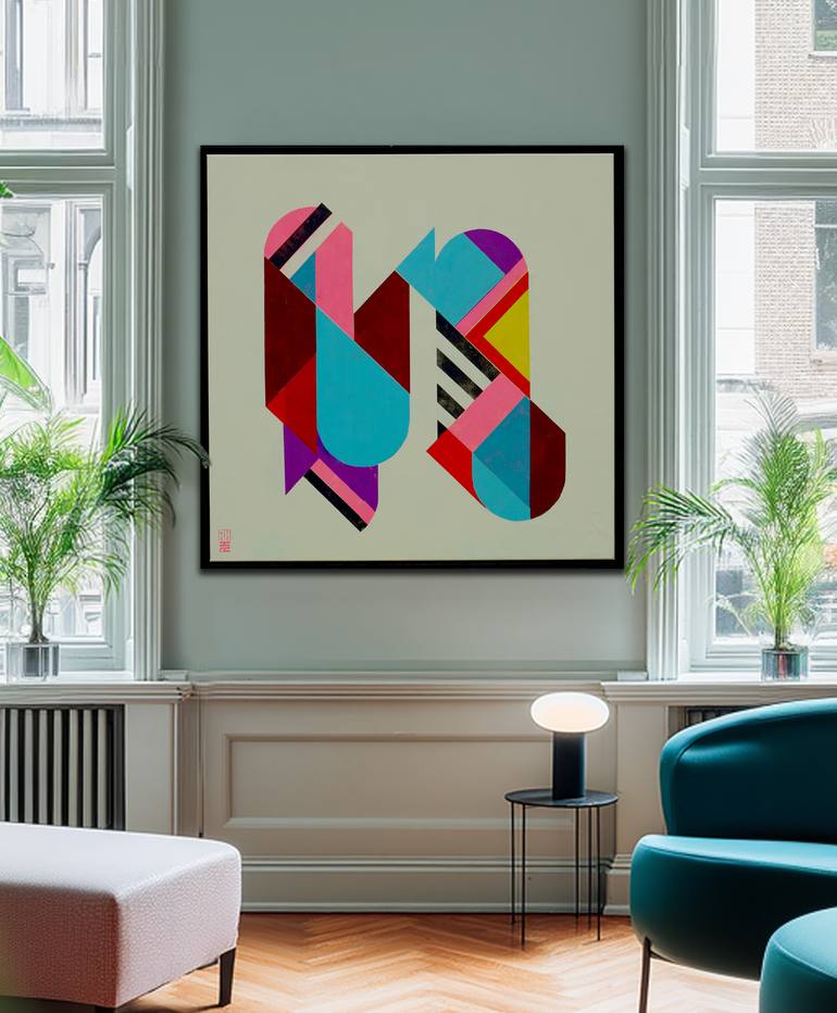 Original Abstract Expressionism Abstract Painting by Ronald Hunter