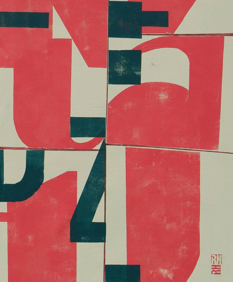 Original Abstract Expressionism Abstract Painting by Ronald Hunter