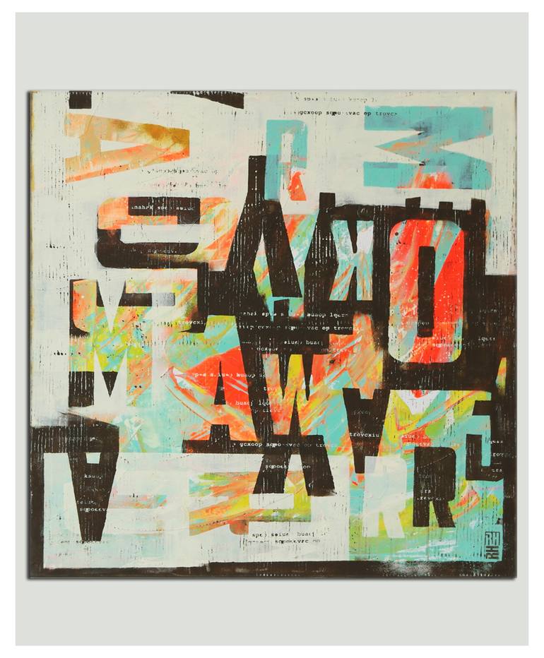 Original Expressionism Abstract Painting by Ronald Hunter