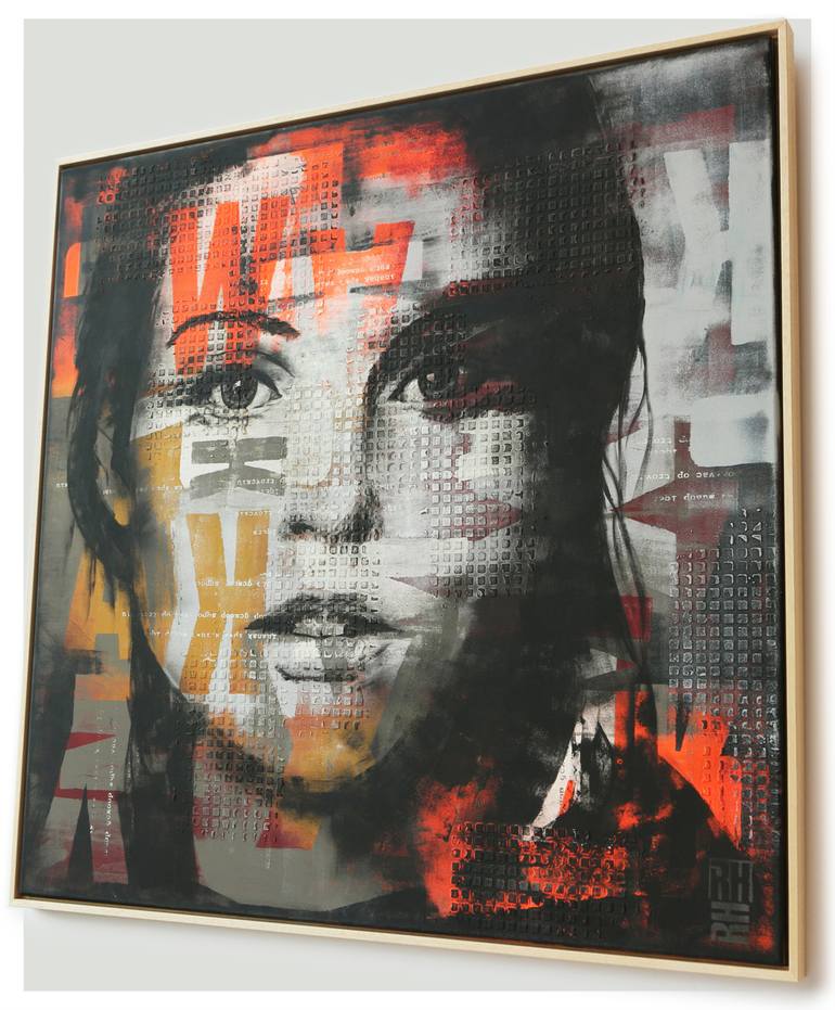 Original Portraiture Abstract Painting by Ronald Hunter