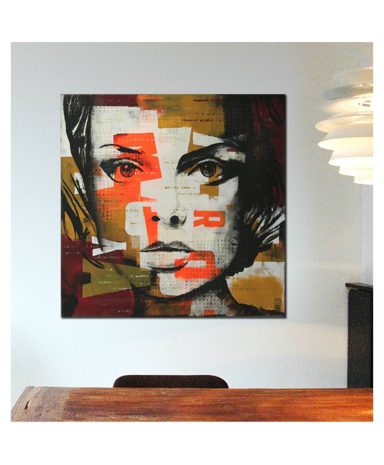 Original Pop Art Abstract Painting by Ronald Hunter