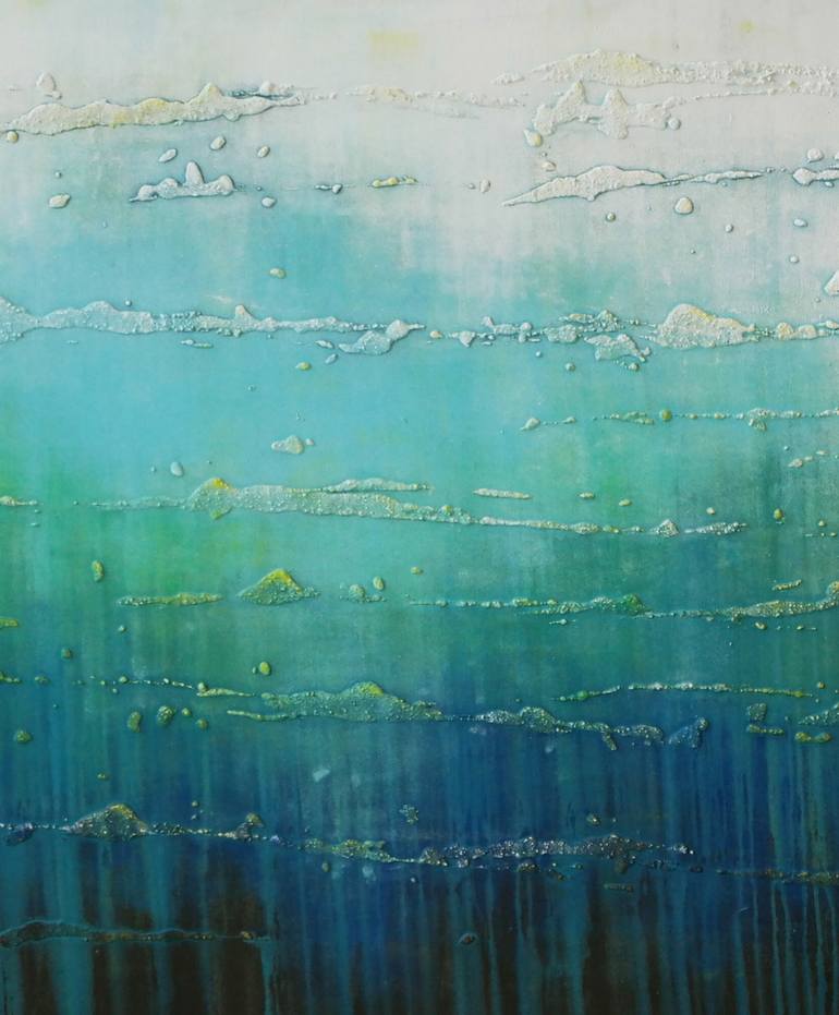 Original Abstract Water Painting by Ronald Hunter