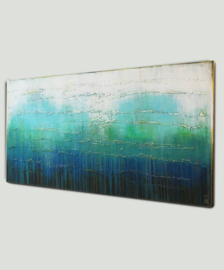Original Abstract Water Painting by Ronald Hunter