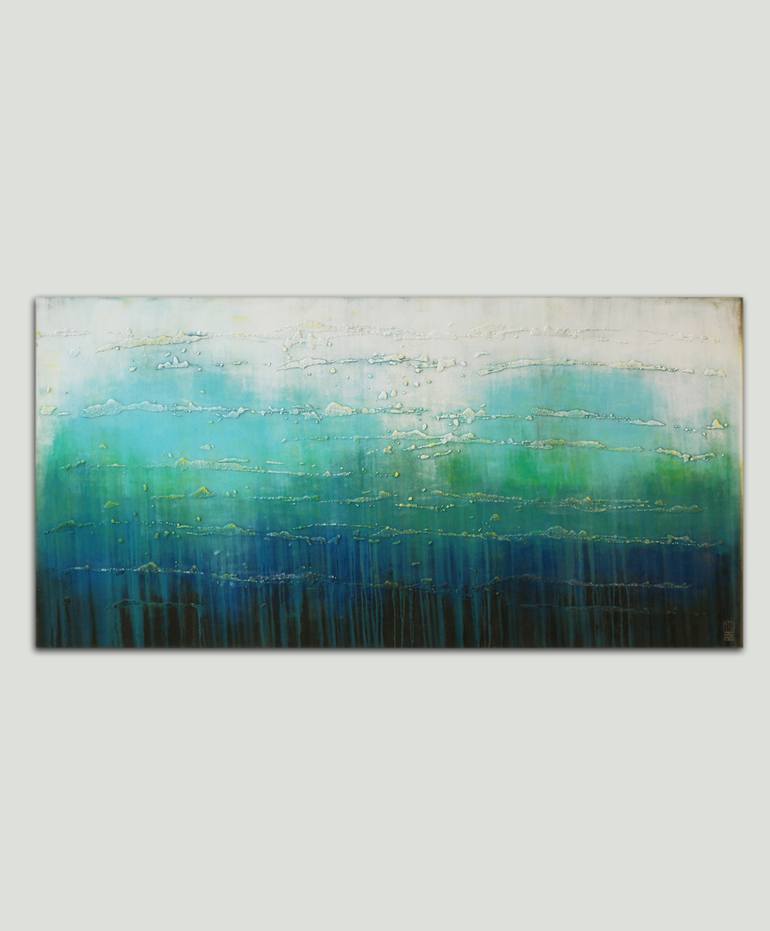 Original Abstract Water Painting by Ronald Hunter