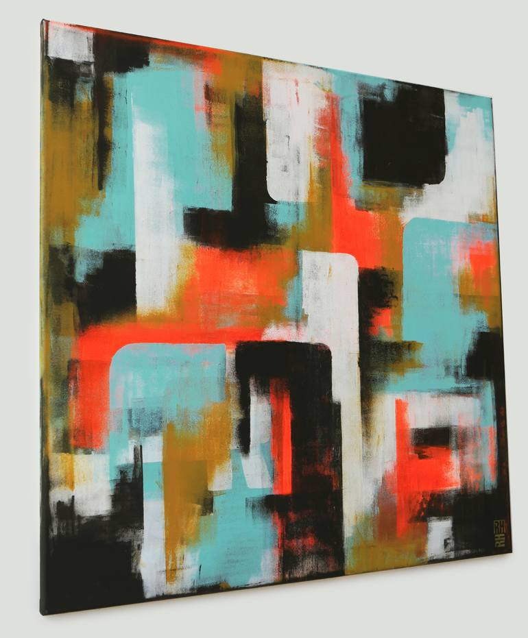 Original Abstract Expressionism Abstract Painting by Ronald Hunter