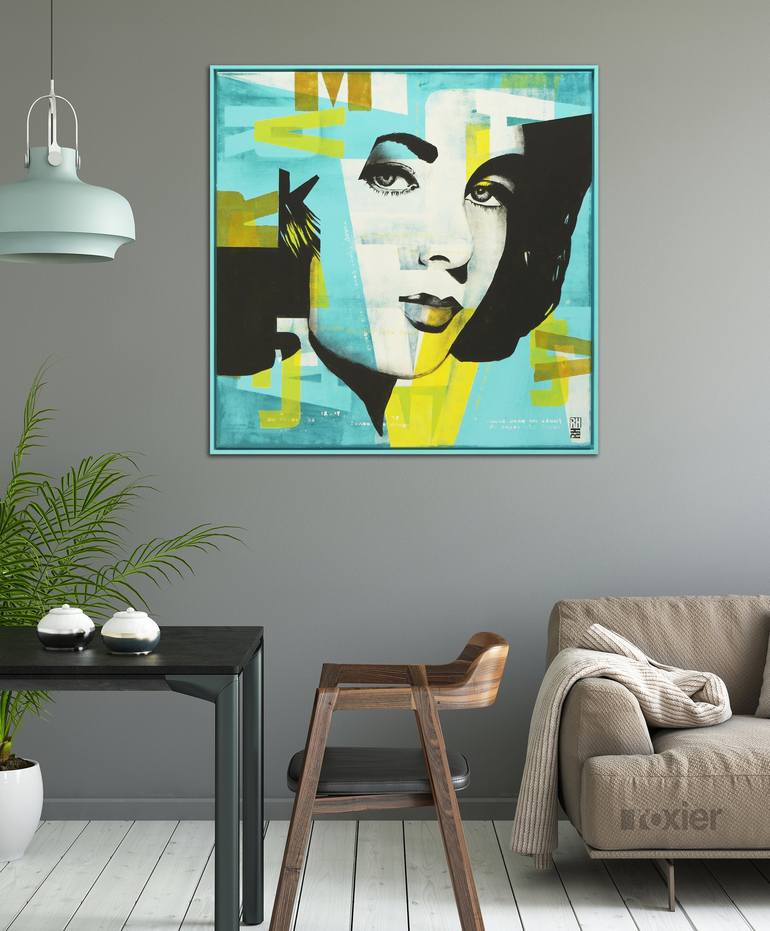 Miss Liz - Pop Art Girl Painting by Ronald Hunter | Saatchi Art