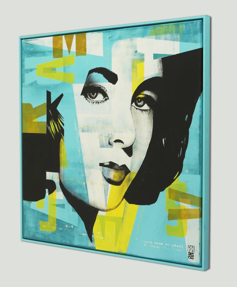 Original Abstract People Painting by Ronald Hunter
