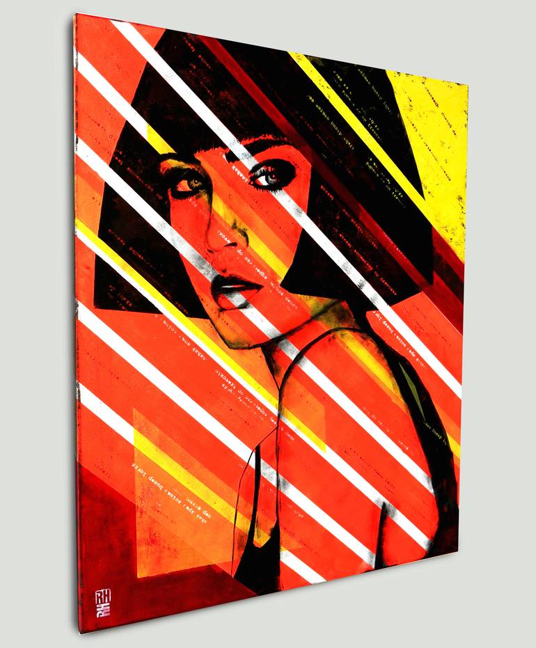 Original Pop Art Portrait Painting by Ronald Hunter