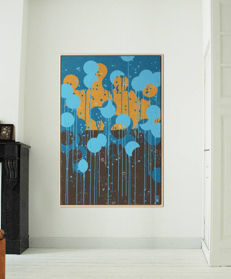 Original Abstract Painting by Ronald Hunter