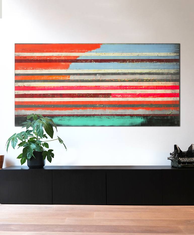 Original Modernism Abstract Painting by Ronald Hunter