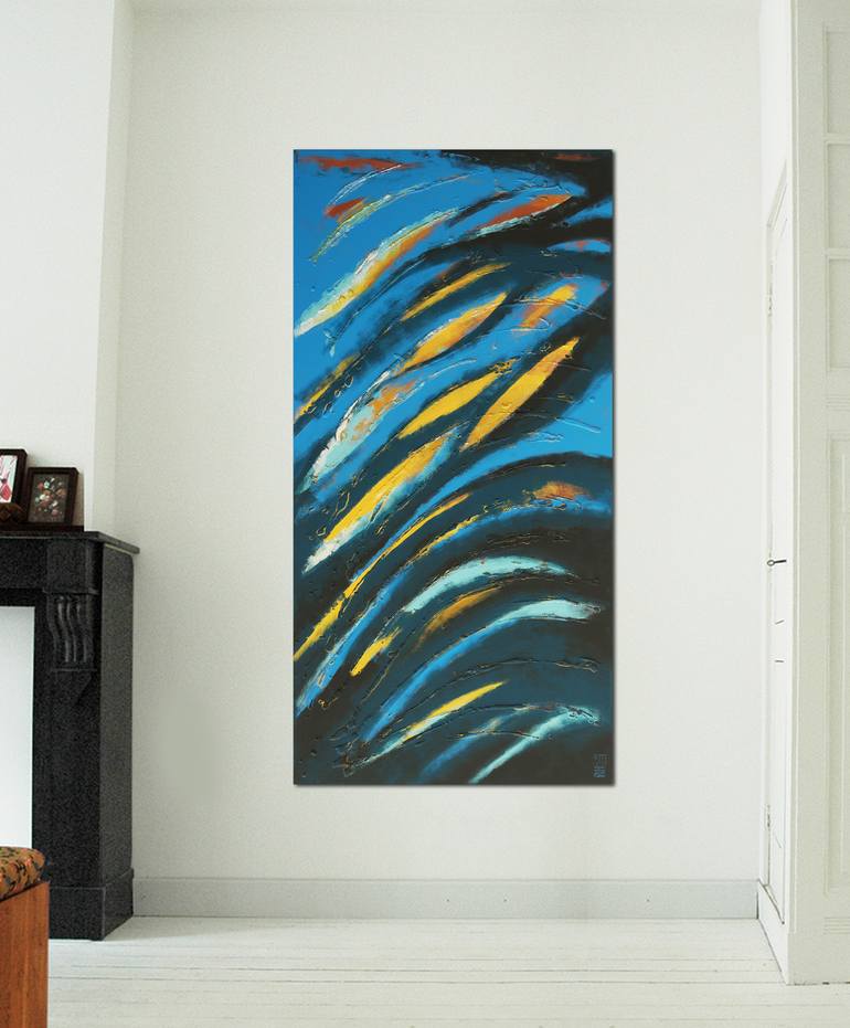 Original Abstract Painting by Ronald Hunter