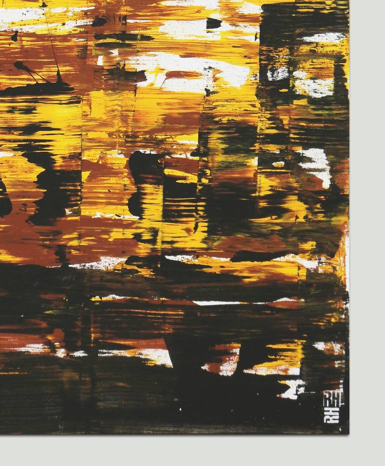 Original Abstract Expressionism Abstract Painting by Ronald Hunter