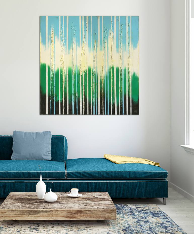 Original Fine Art Abstract Painting by Ronald Hunter